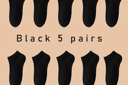 5 Pairs of Women'S/Men'S Boat Socks Invisible Low Cut anti Slip Summer No Show Ankle Socks Solid Color Casual Breathable