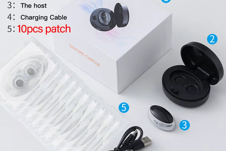 5Pair Smart Anti-Snoring Devices Magnetic anti Snore EMS Easy Breathe Improve Sleeping Aid Apnea Guard Night Device Dropshipping