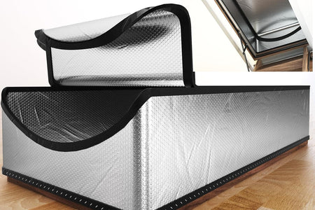 Attic Stairs Insulation Cover 25"X54"X11", Attic Door Insulation Cover, R-Value 15.5 Attic Hatch Insulation, Class a Fireproof Attic Tent Ladder Insulation Cover Kit