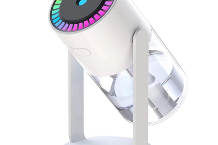 280Ml Air Humidifier Desktop Humidifier with Projector & Light Adjustable Angle Cool Mist Humidifier Auto off for Home Office