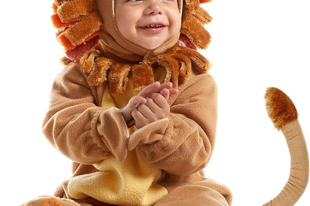 Halloween Lion Costume Toddler with Toy Zebra, Kids Lion Costume for Baby Halloween Dress up Party